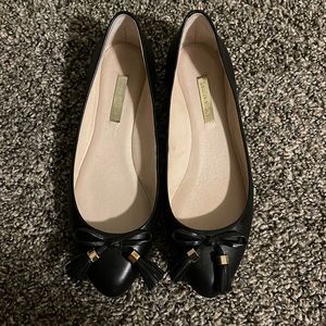 Louise et Cie black leather flats